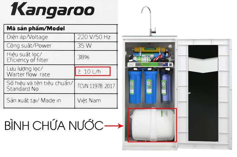 Máy lọc nước Kangaroo KG09 VTU 7 Lõi lọc – Sản xuất 2025 - Điện Máy Plus
