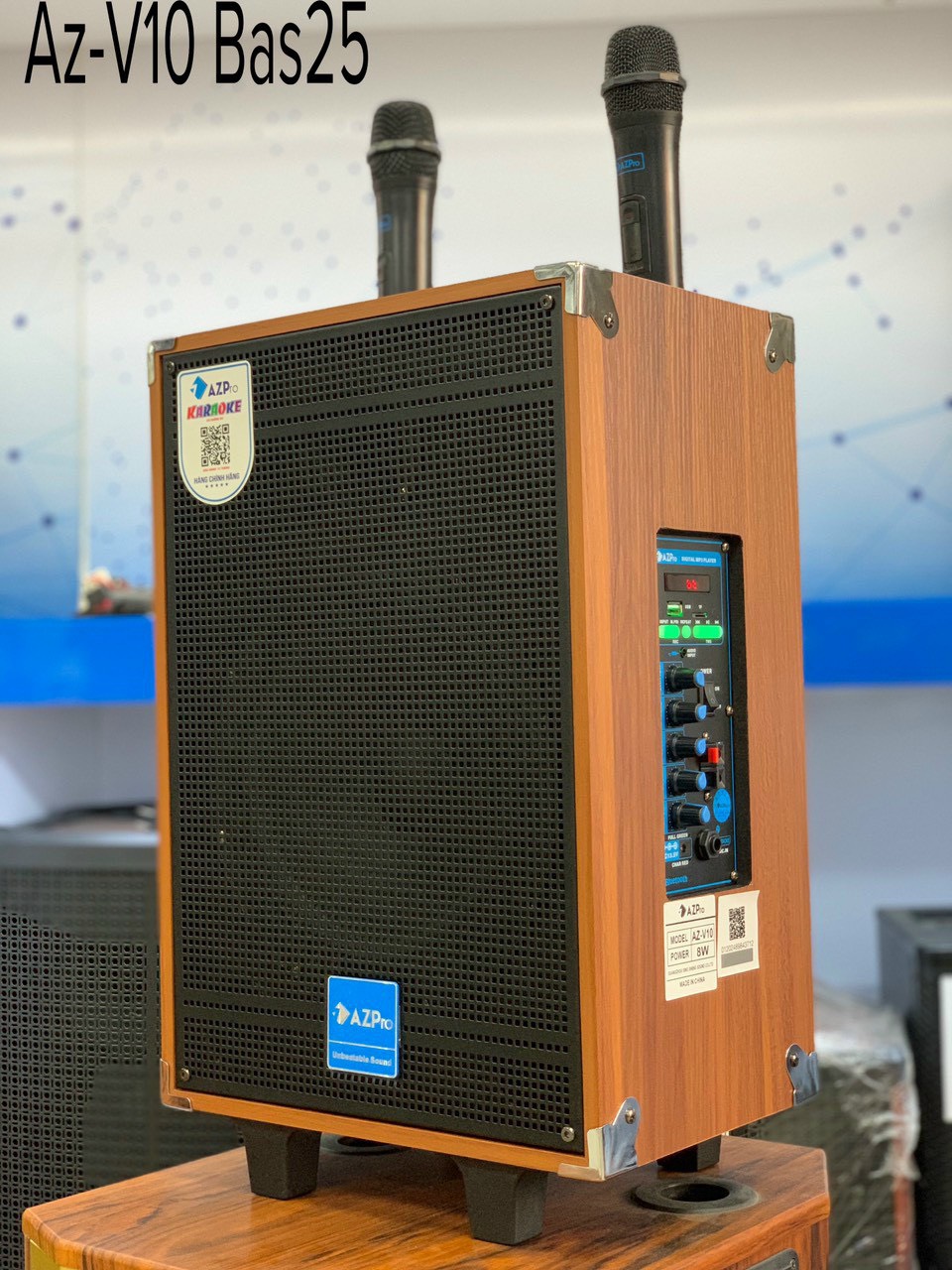 Loa Kéo AZ-V10 Đen Bas 25 chính hãng Loa Kéo AZ-V10 Đen Bas 25 - Điện Máy Plus