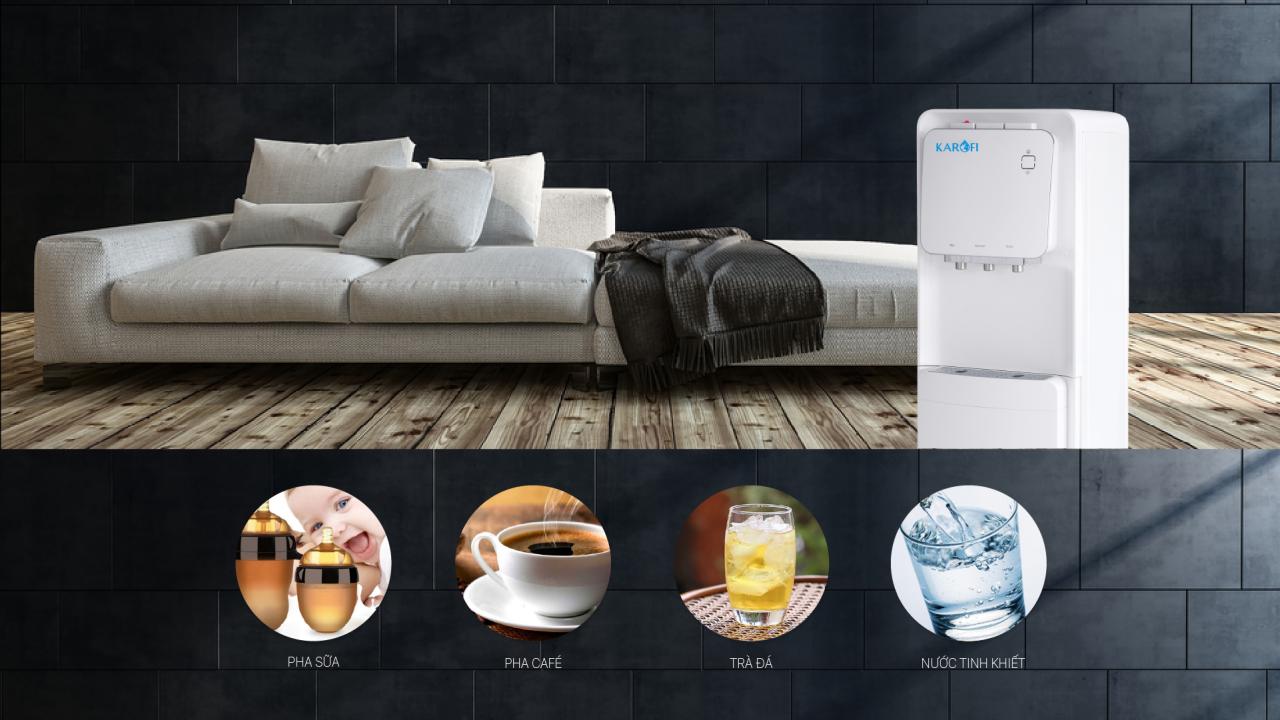 Cây nước nóng lạnh hút bình Karofi HC19 - Điện Máy Plus