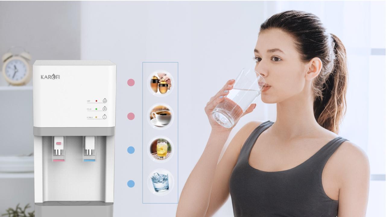 Cây nước nóng lạnh hút bình Karofi HCV200 - Điện Máy Plus
