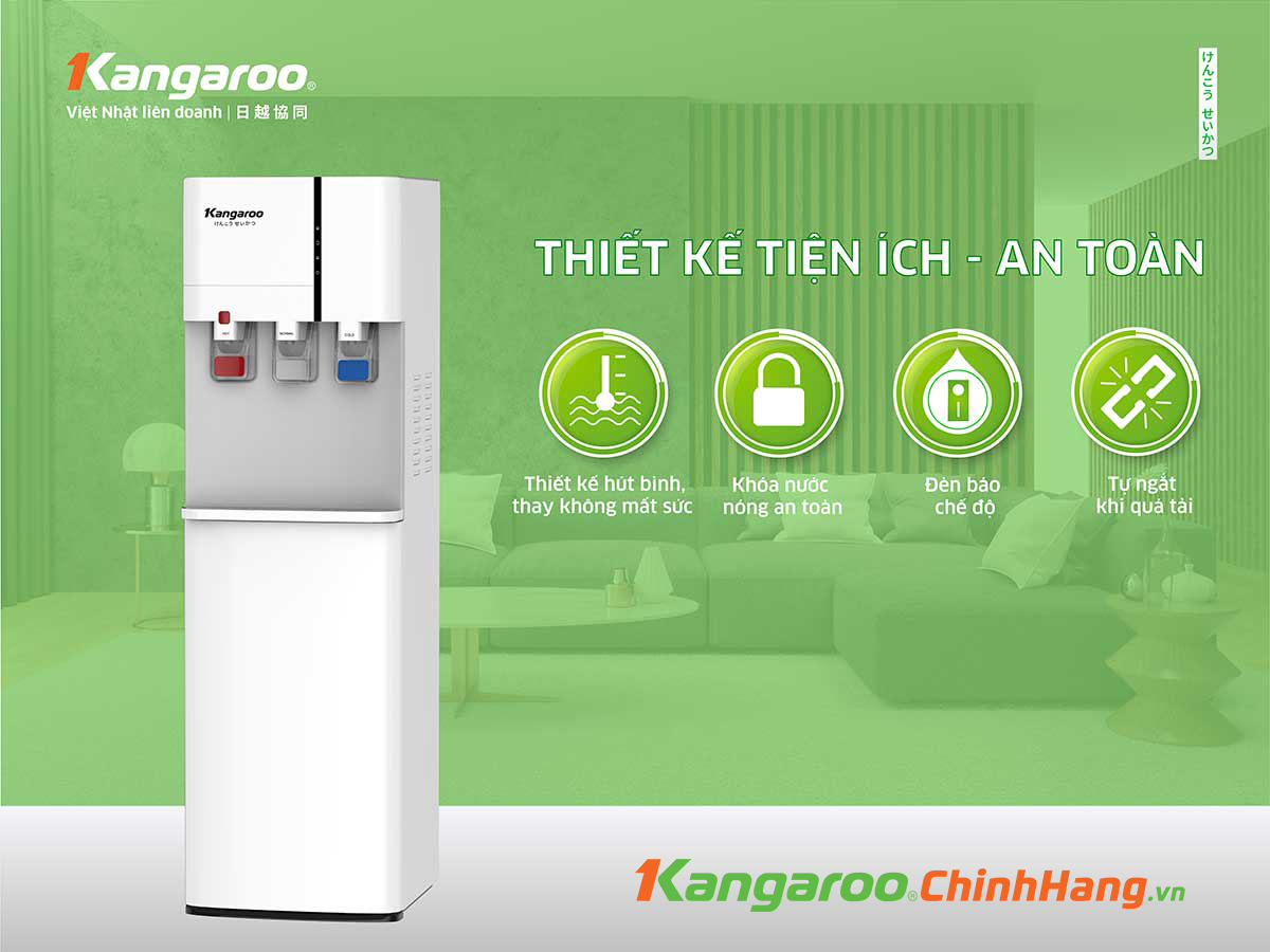 Cây nước nóng lạnh Kangaroo KG59A3 – Cây hút bình - Điện Máy Plus