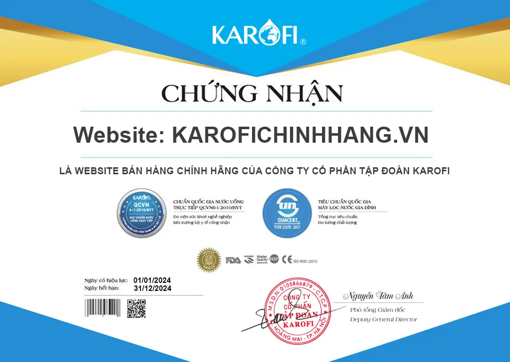 Máy lọc nước Karofi KAQ-U99 – 10 Lõi Lọc - Điện Máy Plus