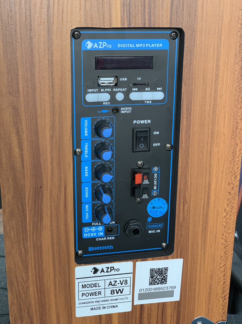 Loa Kéo AZ-V8 (02 Mic) Đen Bas 20 - Điện Máy Plus