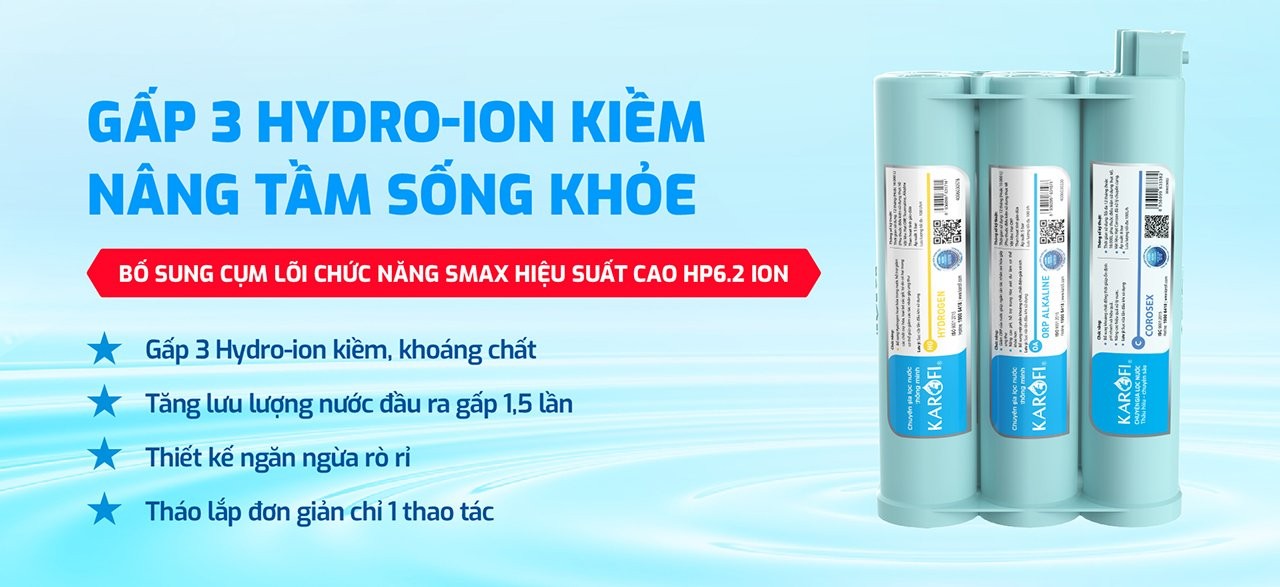 Máy chuyển đổi Hydro-ion kiềm Karofi KAE-S16 chính hãng Máy chuyển đổi Hydro-ion kiềm Karofi KAE-S16 - Điện Máy Plus