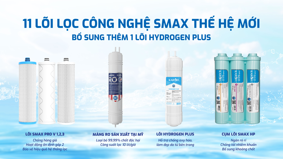 Máy lọc nước nóng lạnh Karofi KAD-L68 – 11 lõi Hydrogen- Mới 2025 chính hãng Máy lọc nước nóng lạnh Karofi KAD-L68 – 11 lõi Hydrogen- Mới 2025 - Điện Máy Plus