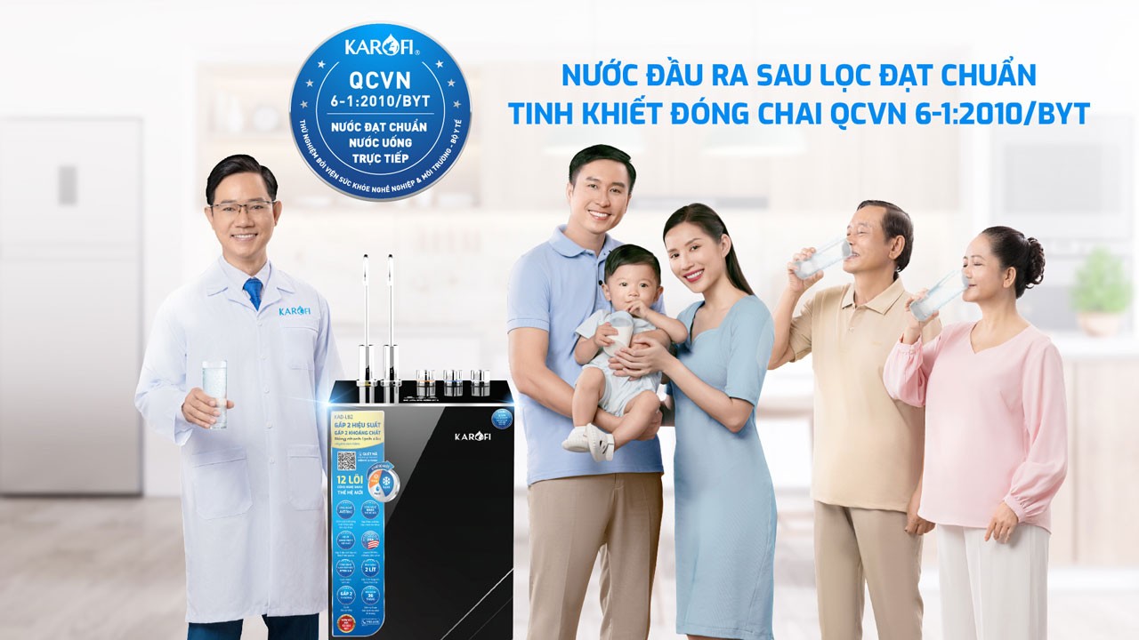 Máy lọc nước nóng lạnh Karofi KAD-L82 – 12 LÕI LỌC – NEW 2025 chính hãng Máy lọc nước nóng lạnh Karofi KAD-L82 – 12 LÕI LỌC – NEW 2025 - Điện Máy Plus