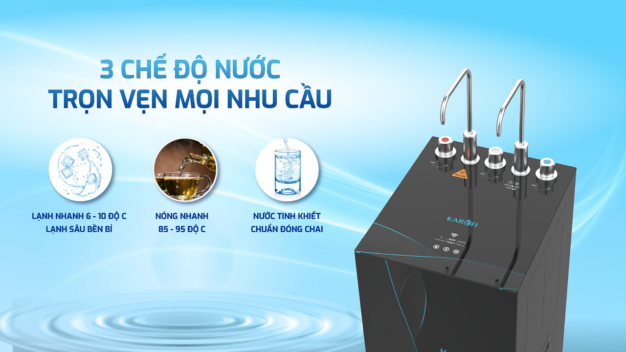 Máy lọc nước nóng lạnh Karofi KAD-X68 chính hãng Máy lọc nước nóng lạnh Karofi KAD-X68 - Điện Máy Plus