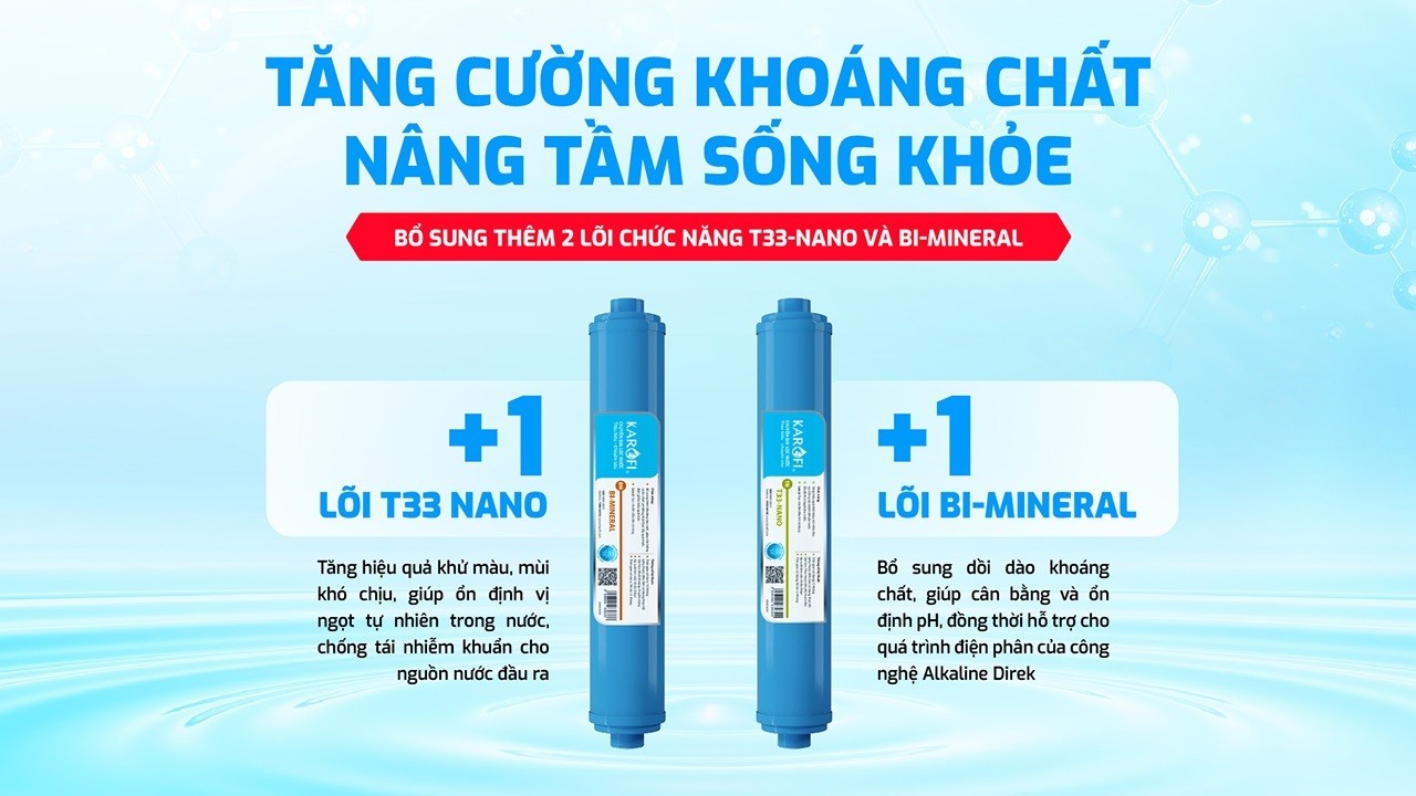 Máy chuyển đổi Hydro-ion kiềm Karofi KAE-S18 chính hãng Máy chuyển đổi Hydro-ion kiềm Karofi KAE-S18 - Điện Máy Plus