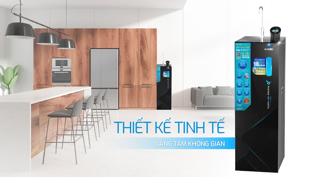 Máy lọc nước Hydro-ion kiềm Karofi KAE-S68 chính hãng Máy lọc nước Hydro-ion kiềm Karofi KAE-S68 - Điện Máy Plus