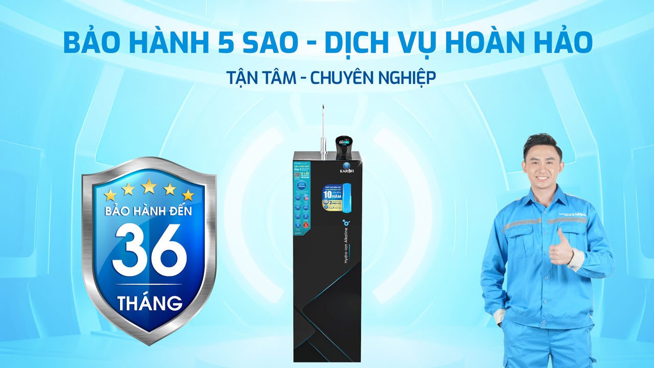 Máy lọc nước Hydro-ion kiềm Karofi KAE-S68 chính hãng Máy lọc nước Hydro-ion kiềm Karofi KAE-S68 - Điện Máy Plus