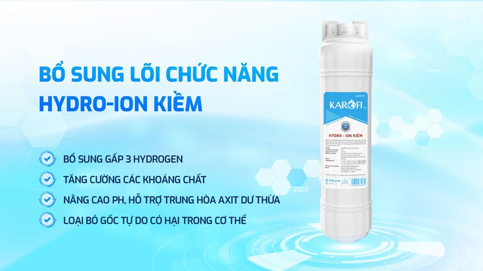 Máy lọc nước Hydro-ion kiềm Karofi KAE-S68 – THÔNG MINH – CAO CẤP – NEW 2025 chính hãng Máy lọc nước Hydro-ion kiềm Karofi KAE-S68 – THÔNG MINH – CAO CẤP – NEW 2025 - Điện Máy Plus