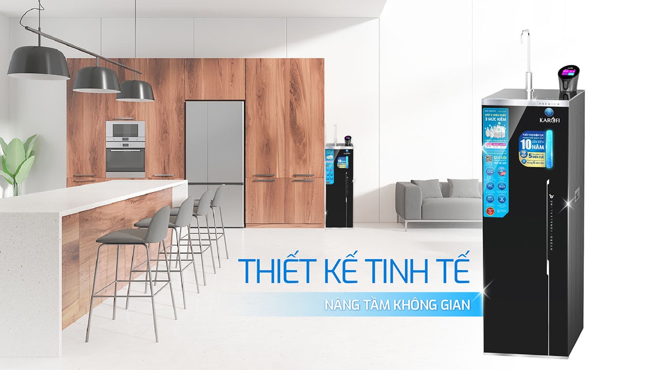 Máy lọc nước Hydro-ion kiềm Karofi KAE-S68 PRO chính hãng Máy lọc nước Hydro-ion kiềm Karofi KAE-S68 PRO - Điện Máy Plus