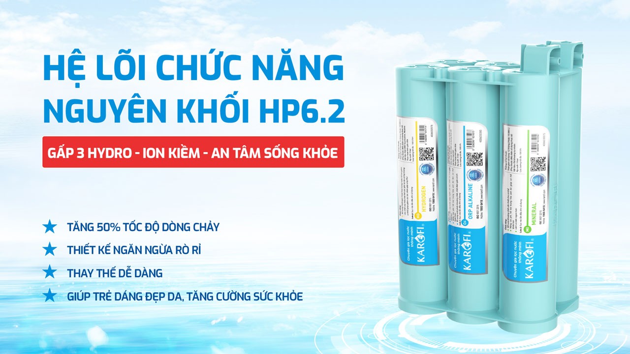 Máy lọc nước nóng lạnh Hydro-ion kiềm Karofi KAE-S86 - Điện Máy Plus