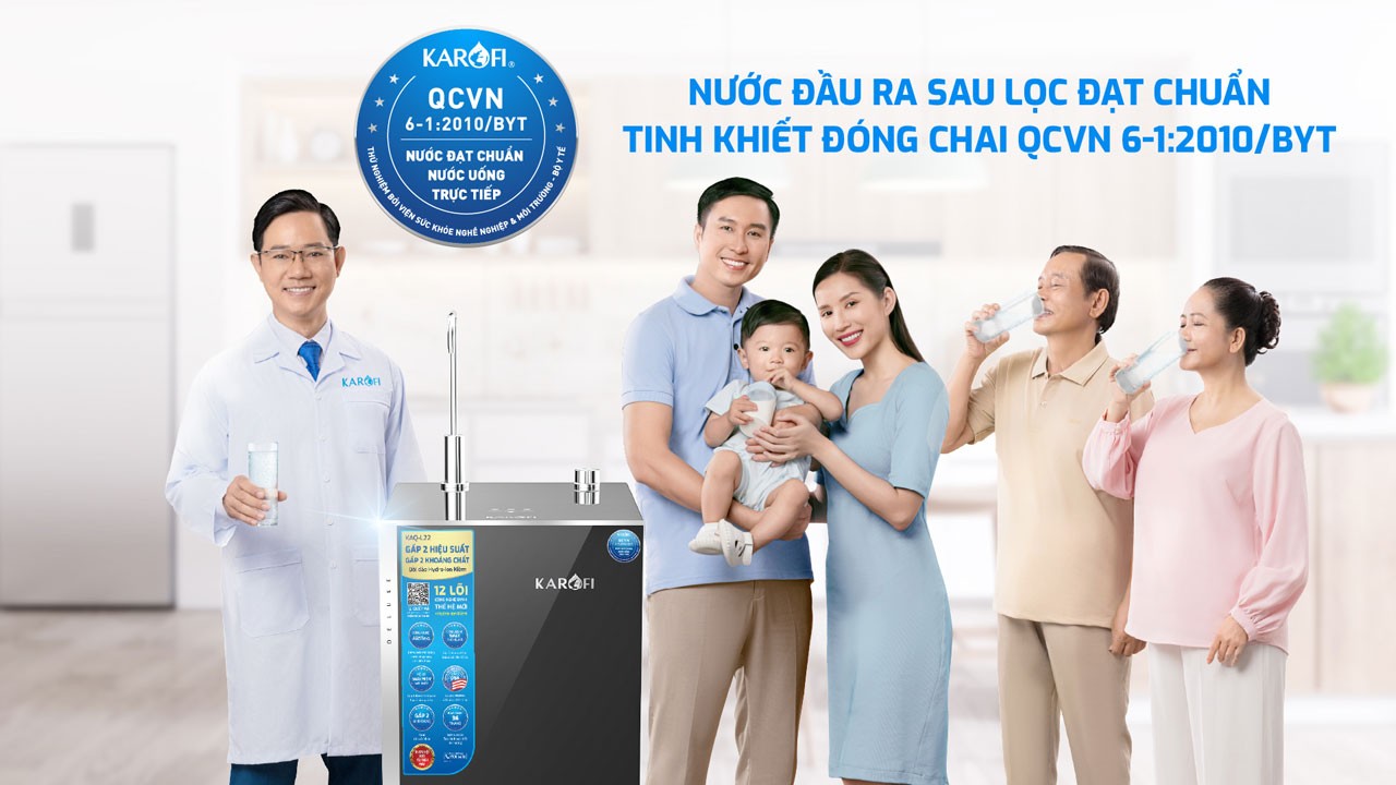 Máy lọc nước Karofi KAQ-L22 – 12 LÕI LỌC – NEW 2025 - Điện Máy Plus