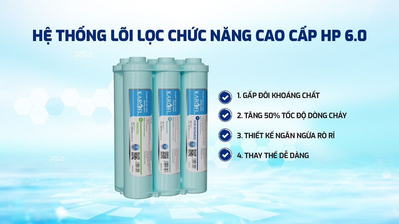 Máy lọc nước Karofi KAQ-U05 Pro – 10 Lõi lắp gầm - Điện Máy Plus
