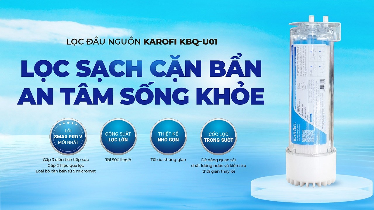 Lọc đầu nguồn Karofi KBQ-U01 chính hãng Lọc đầu nguồn Karofi KBQ-U01 - Điện Máy Plus