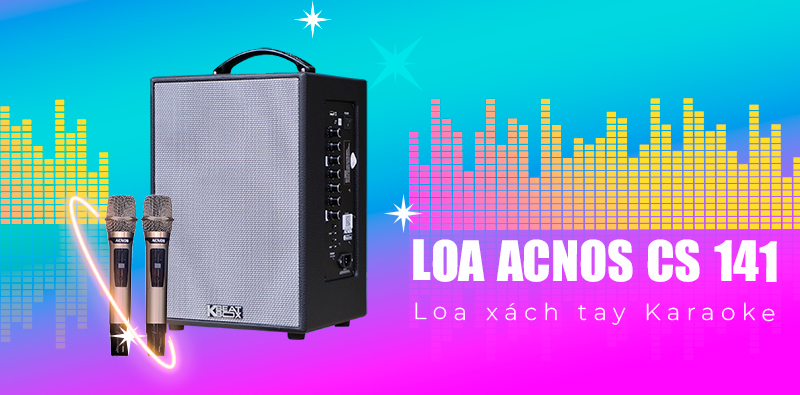 Loa Xách Tay Acnos CS141-Bass 20 (3 ĐT) - Điện Máy Plus