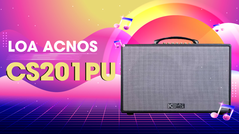Loa karaoke xách tay Acnos CS201PU-Bass25 (3 ĐT) - Điện Máy Plus