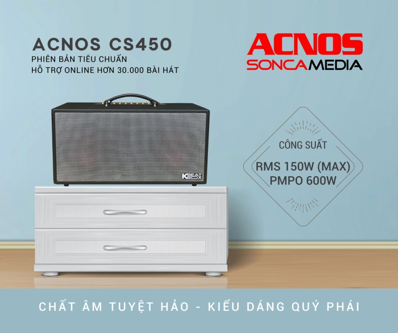 Dàn loa Karaoke di động Acnos CS450 - Điện Máy Plus