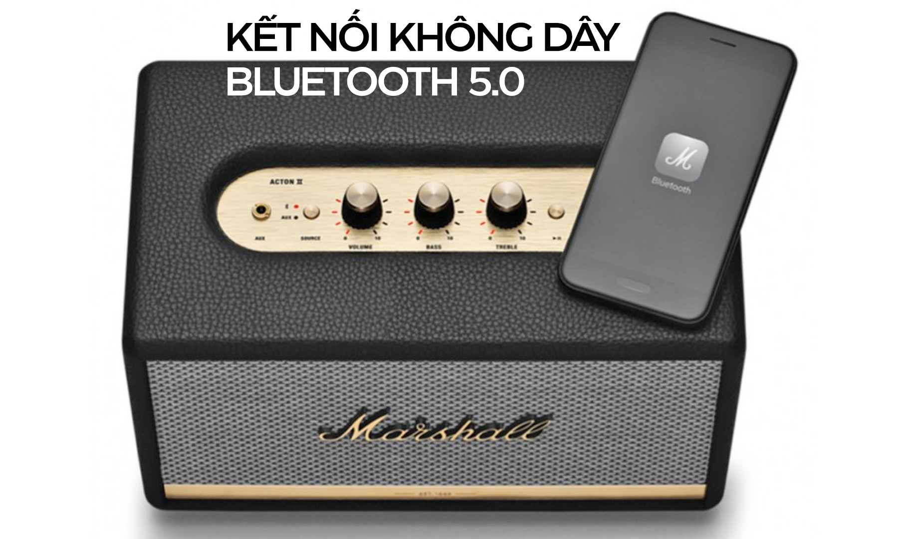 LOA MARSHALL ACTON II – MÀU ĐEN - Điện Máy Plus