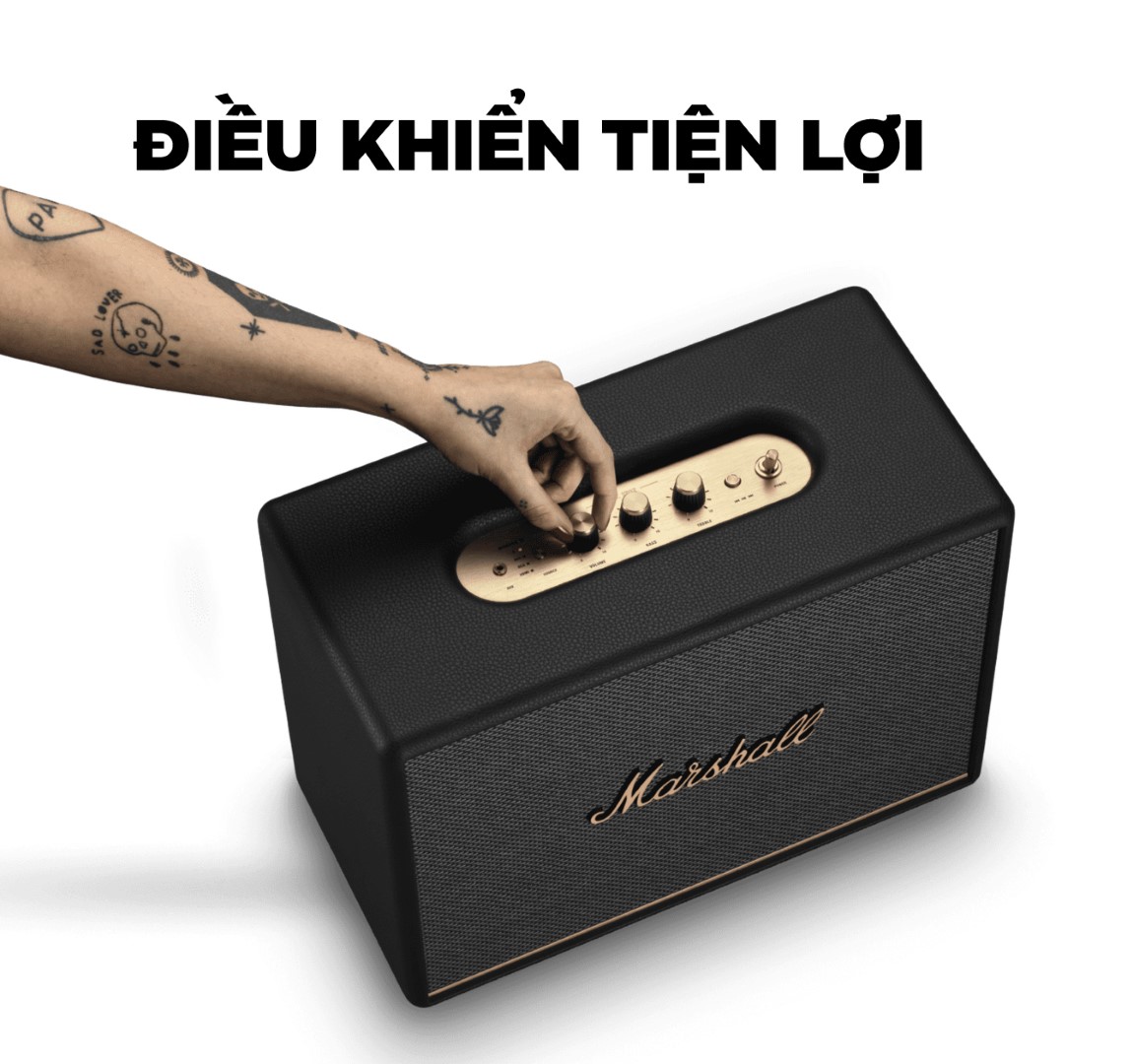 LOA MARSHALL WOBURN III – MÀU ĐEN chính hãng LOA MARSHALL WOBURN III – MÀU ĐEN - Điện Máy Plus