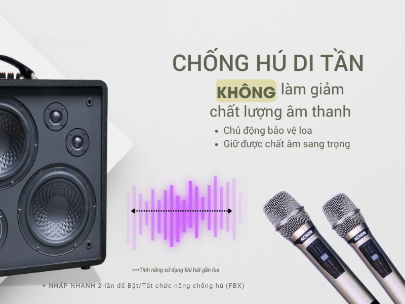 Loa Xách Tay Acnos QUAD 64 - Điện Máy Plus