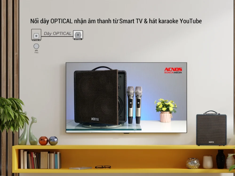 Loa Xách Tay Acnos QUAD 64 - Điện Máy Plus