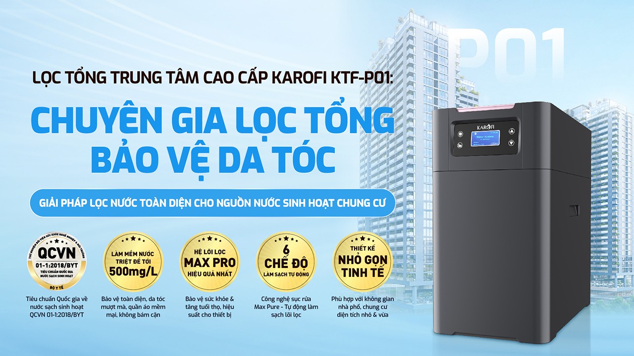 Lọc tổng trung tâm cao cấp Karofi KTF-P01 - Điện Máy Plus