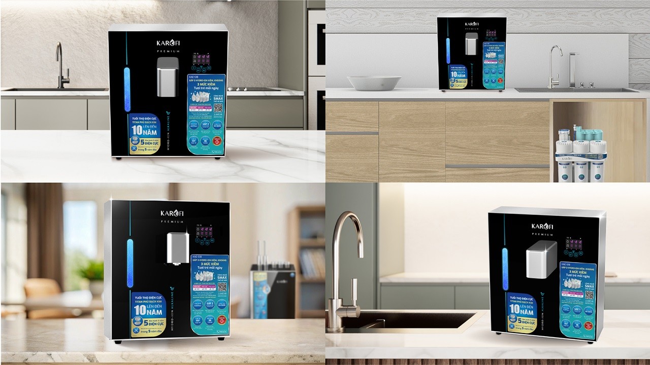 Máy chuyển đổi Hydro-ion kiềm Karofi KAE-S18 chính hãng Máy chuyển đổi Hydro-ion kiềm Karofi KAE-S18 - Điện Máy Plus