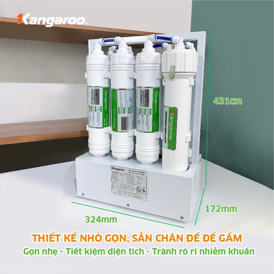 Máy lọc nước Hydrogen ion kiềm Kangaroo KGHP66-ALKALINE 10 Lõi - Điện Máy Plus