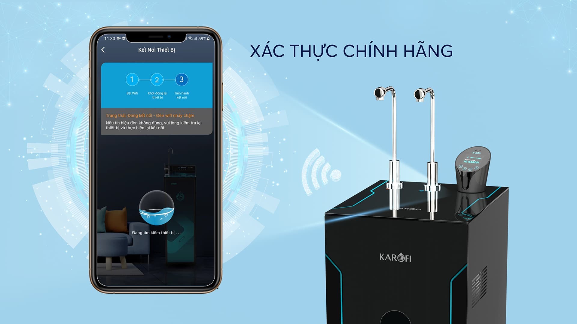 Máy lọc nước ion kiềm nóng lạnh nguội Karofi KAE-S88 - Điện Máy Plus