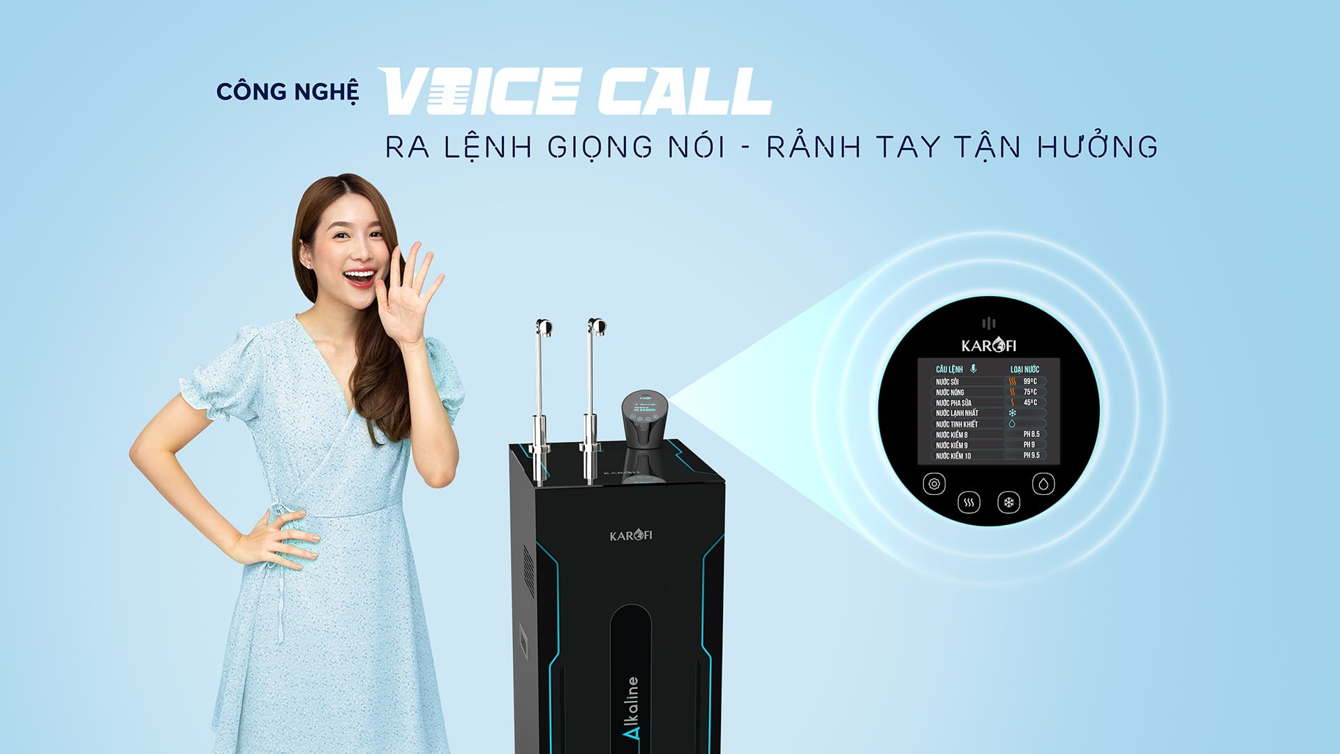 Máy lọc nước ion kiềm nóng lạnh nguội Karofi KAE-S88 - Điện Máy Plus