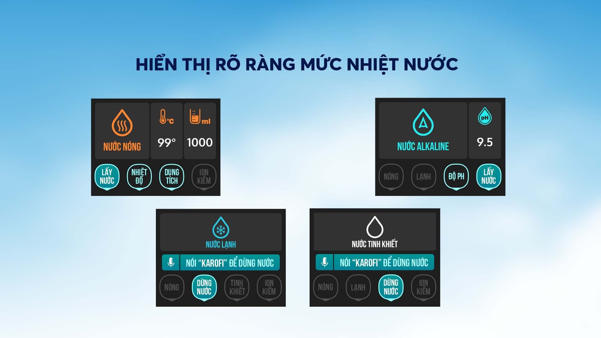 Máy lọc nước ion kiềm nóng lạnh nguội Karofi KAE-S88 - Điện Máy Plus