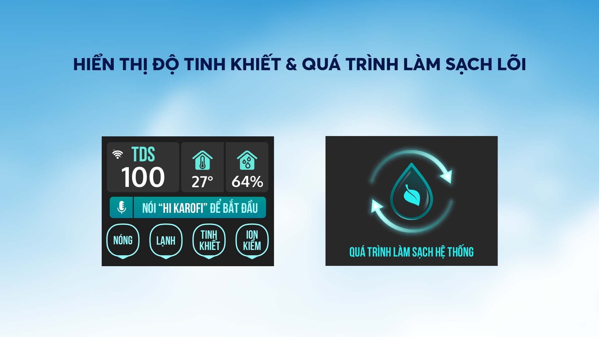 Máy lọc nước ion kiềm nóng lạnh nguội Karofi KAE-S88 - Điện Máy Plus