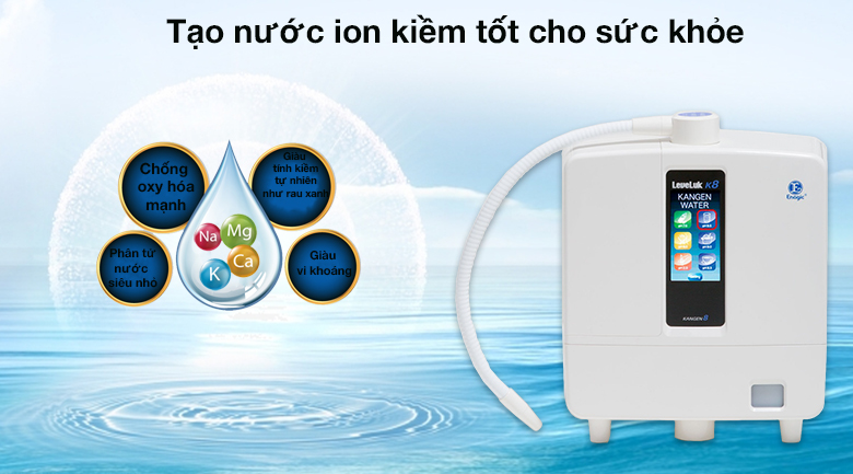 Máy lọc nước ion kiềm Kangen Leveluk K8 – Hàng Chính Hãng - Điện Máy Plus
