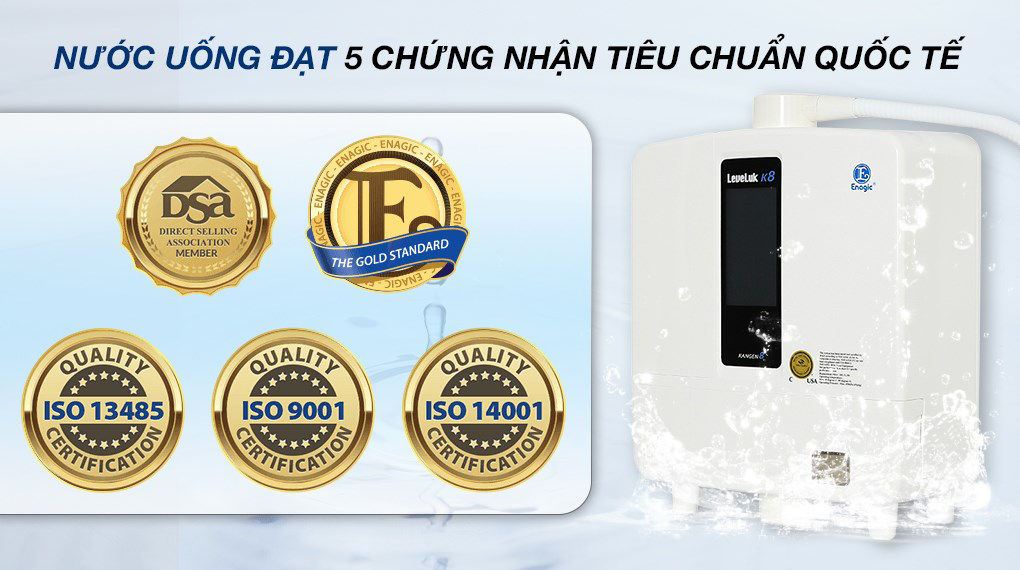Máy lọc nước ion kiềm Kangen Leveluk K8 – Hàng Chính Hãng - Điện Máy Plus
