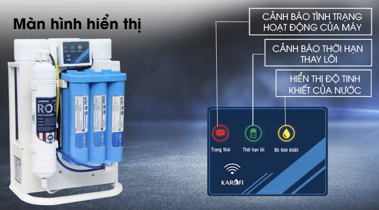 Máy lọc nước Karofi KAQ-U95 – Thông minh 10 lõi Hydrogen – Cao Cấp - Điện Máy Plus