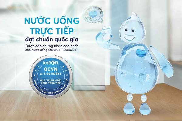 Máy lọc nước Karofi S-s038 + Hydrogen 9 lõi lọc - Điện Máy Plus