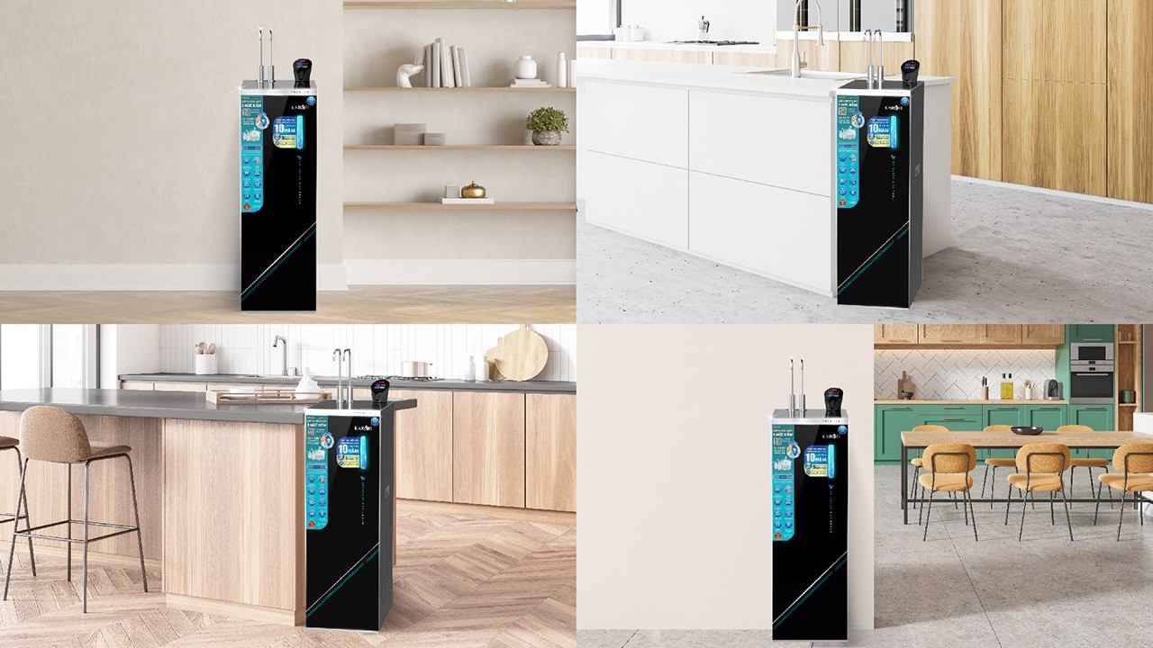 Máy lọc nước nóng lạnh Hydro-ion kiềm Karofi KAE-S695 - Điện Máy Plus