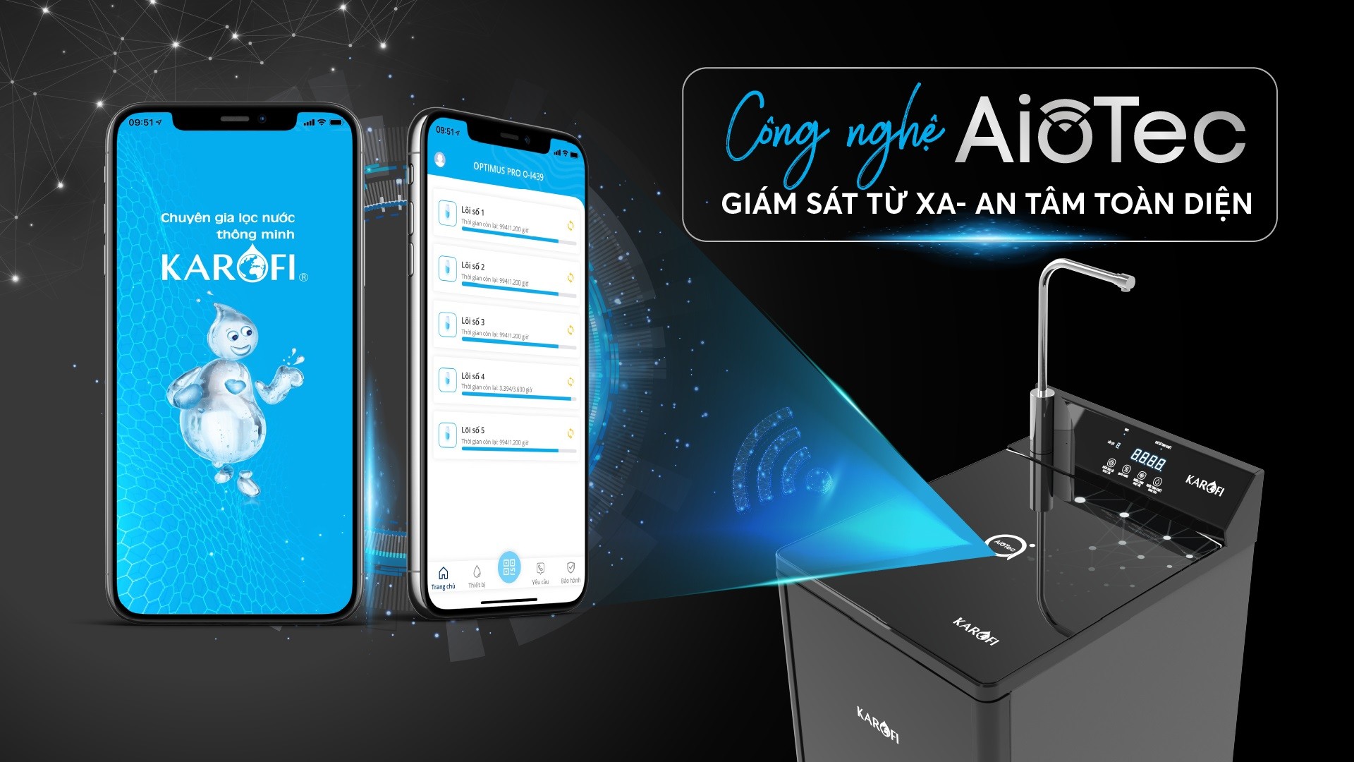 Máy lọc nước nóng lạnh Karofi KAD-D88 chính hãng Máy lọc nước nóng lạnh Karofi KAD-D88 - Điện Máy Plus