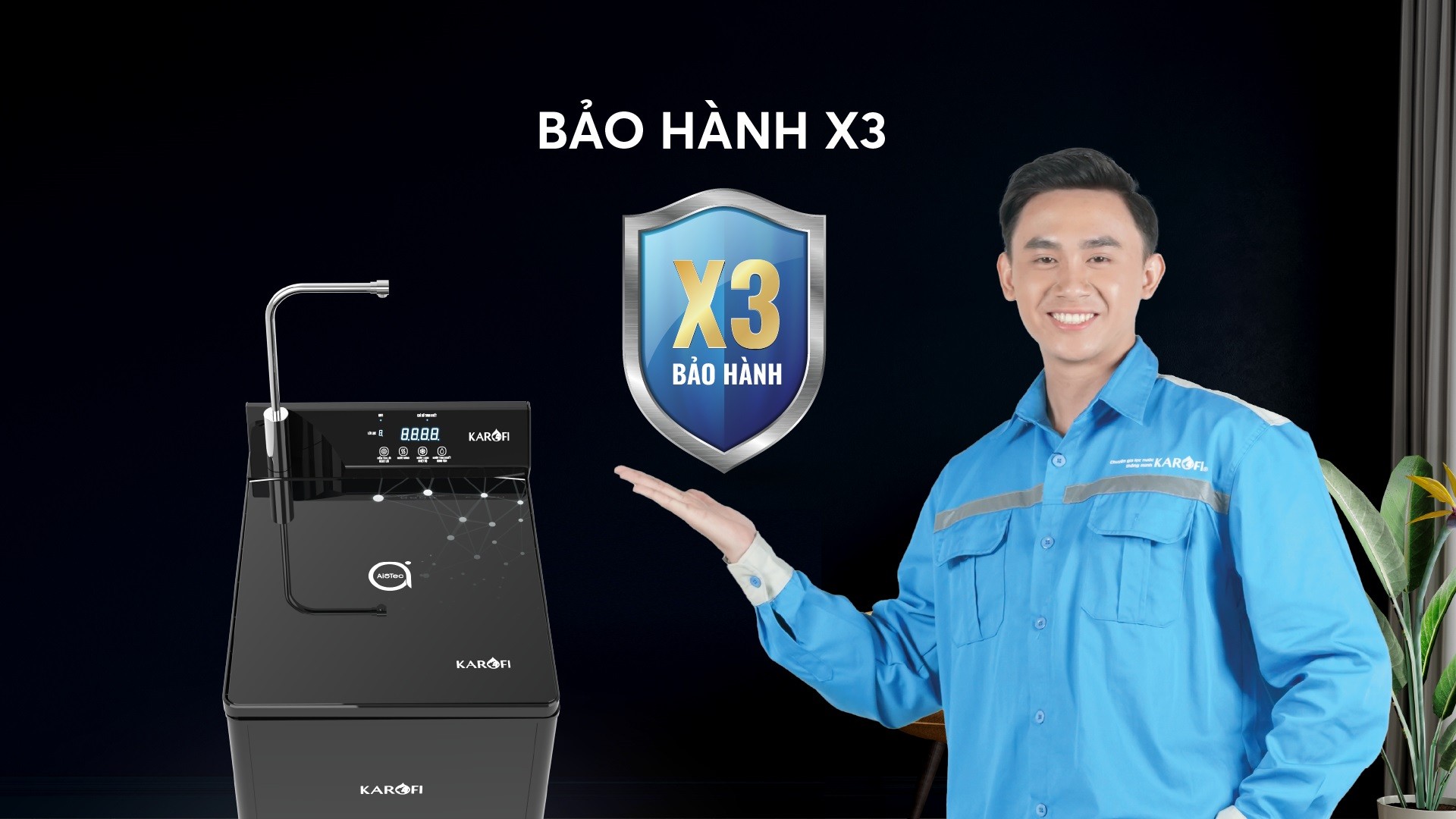 Máy lọc nước nóng lạnh Karofi KAD-D88 chính hãng Máy lọc nước nóng lạnh Karofi KAD-D88 - Điện Máy Plus