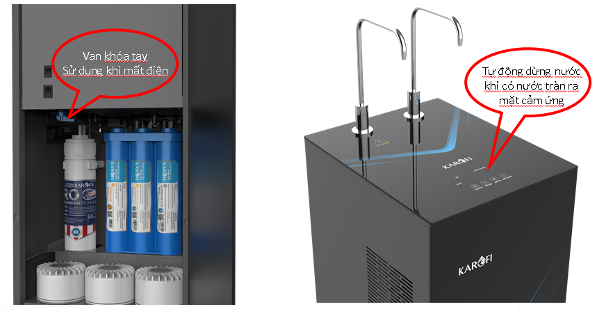 Máy lọc nước nóng lạnh Karofi KAD-N69 – CẢM ỨNG THÔNG MINH - Điện Máy Plus