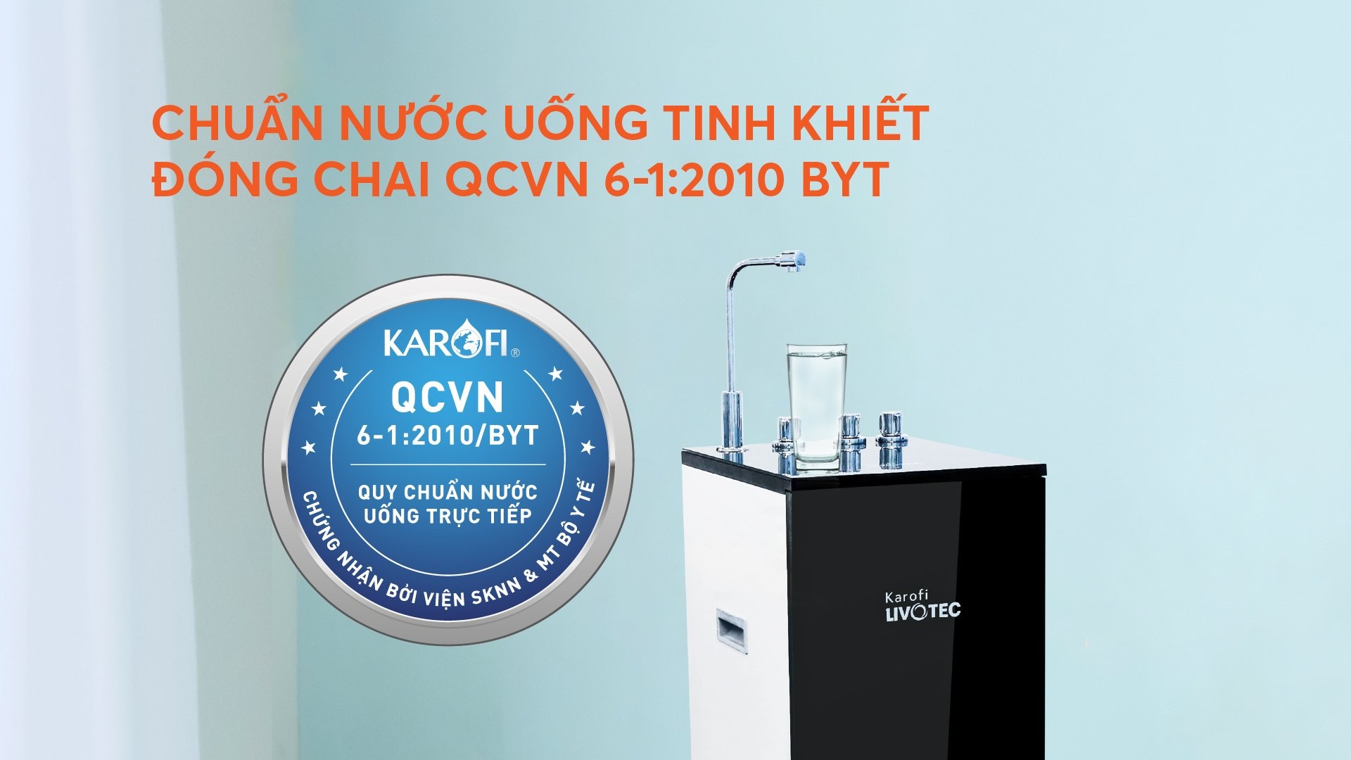 Máy lọc nước nóng lạnh Karofi Livotec 611 chính hãng Máy lọc nước nóng lạnh Karofi Livotec 611 - Điện Máy Plus