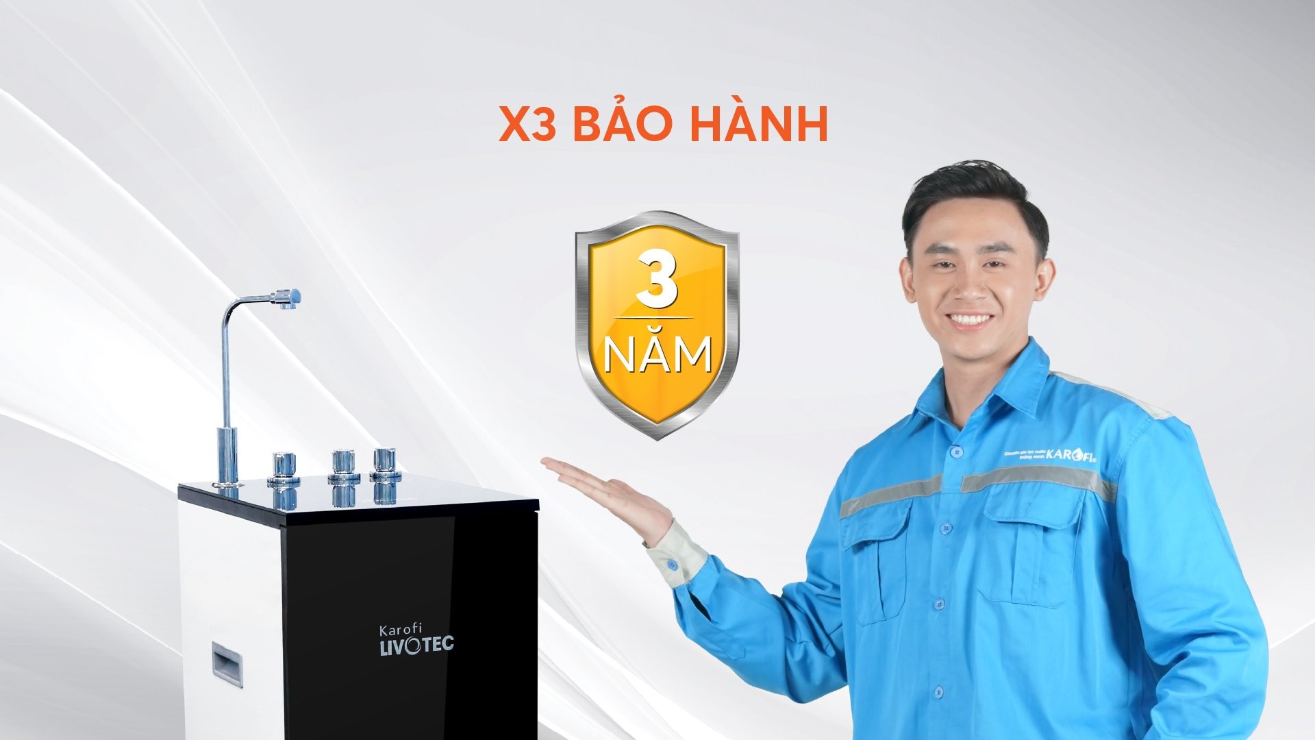 Máy lọc nước nóng lạnh Karofi Livotec 611 chính hãng Máy lọc nước nóng lạnh Karofi Livotec 611 - Điện Máy Plus