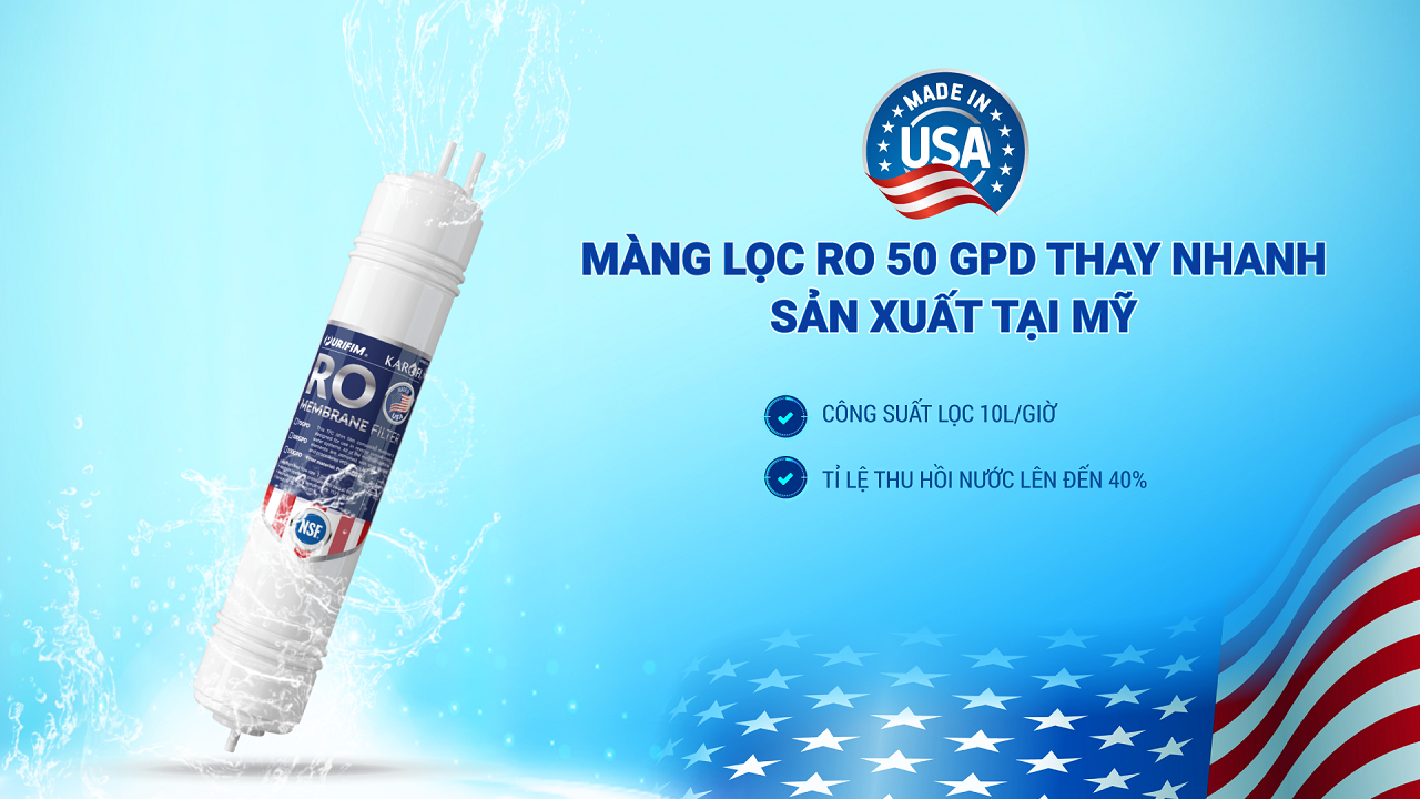 Máy lọc nước nóng nguội Karofi KAH-D15 – 11 lõi – Sản xuất 2025 - Điện Máy Plus