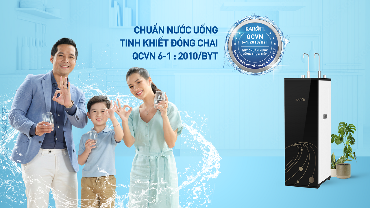 Máy lọc nước nóng nguội Karofi KAH-D15 – 11 lõi – Sản xuất 2025 - Điện Máy Plus