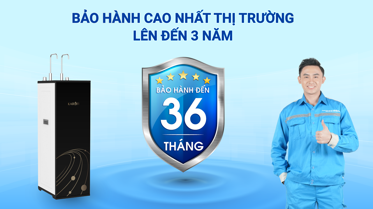 Máy lọc nước nóng nguội Karofi KAH-D15 – 11 lõi – Sản xuất 2025 - Điện Máy Plus