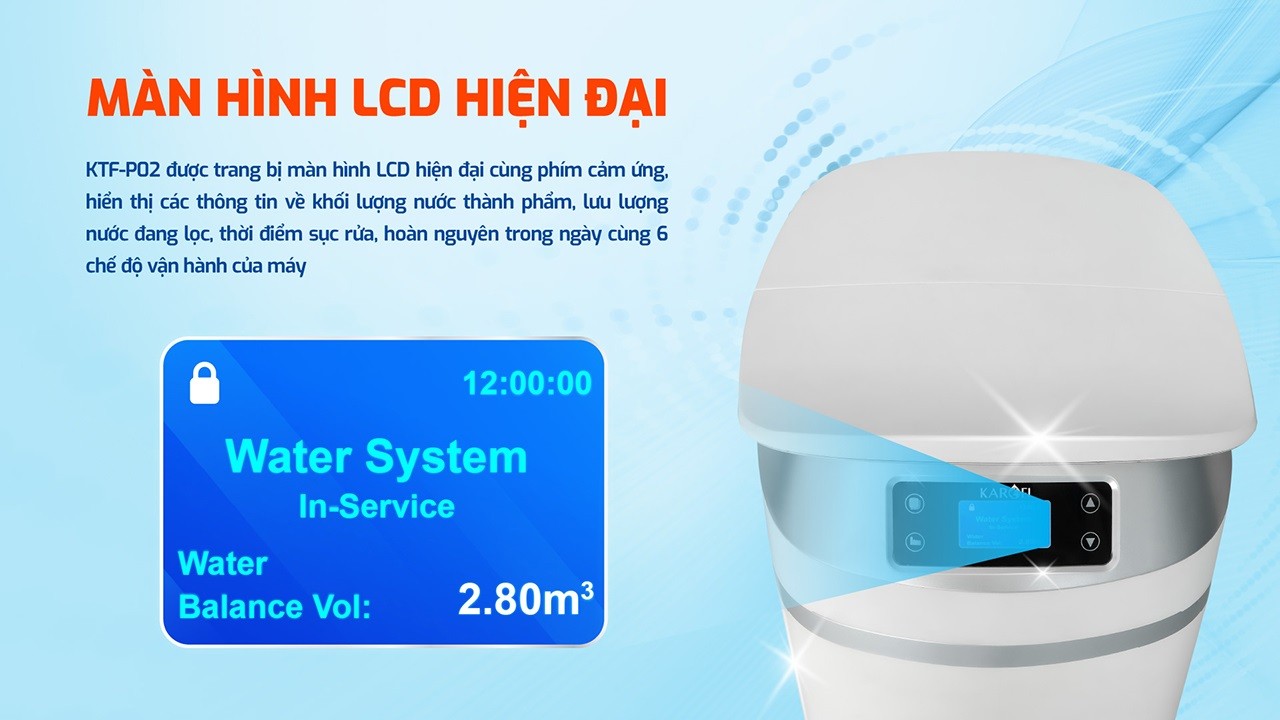 Lọc tổng trung tâm cao cấp Karofi KTF-P02 chính hãng Lọc tổng trung tâm cao cấp Karofi KTF-P02 - Điện Máy Plus