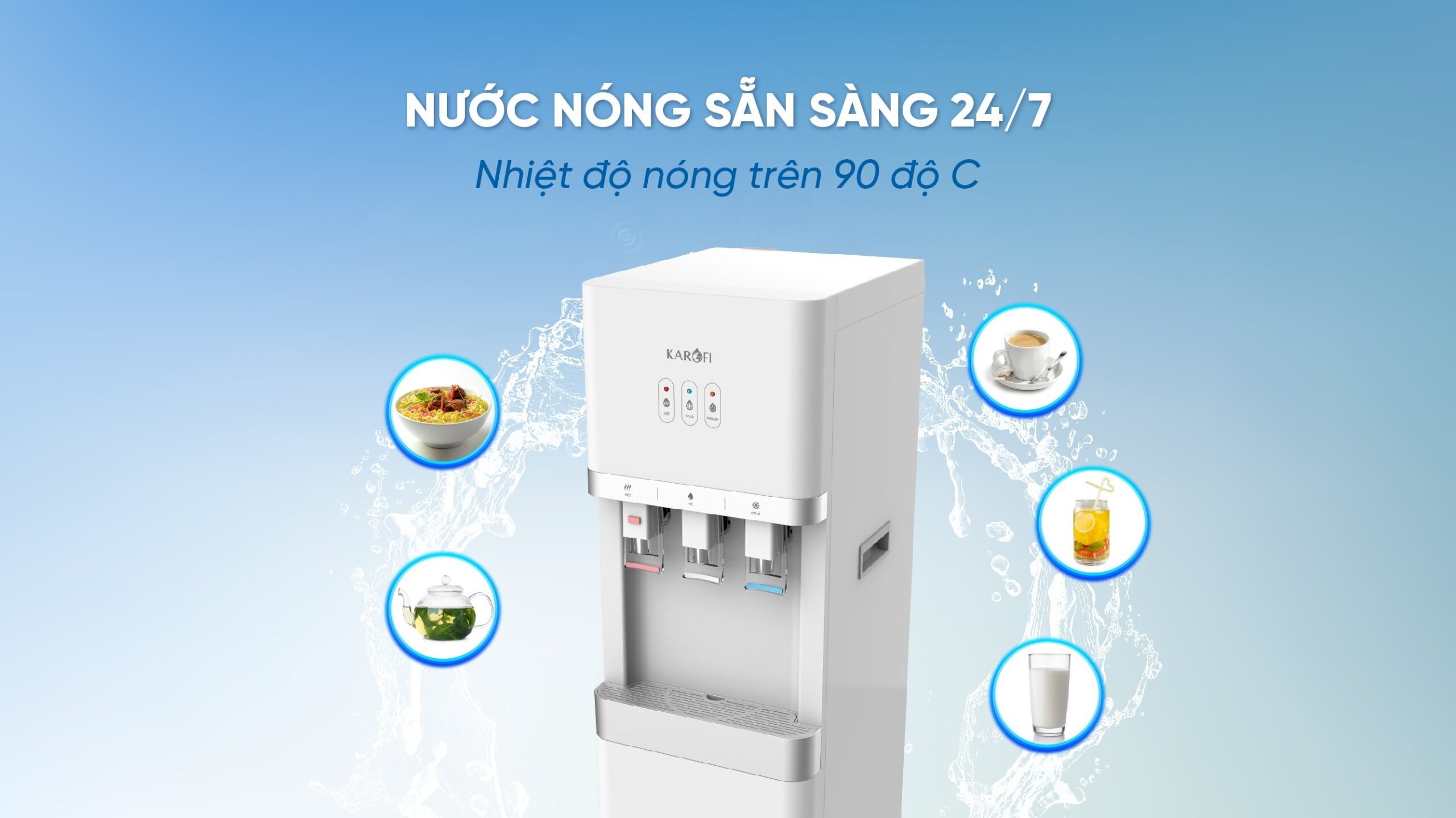 Máy nóng lạnh Karofi HCV206 – Mẫu 2024 chính hãng Máy nóng lạnh Karofi HCV206 – Mẫu 2024 - Điện Máy Plus