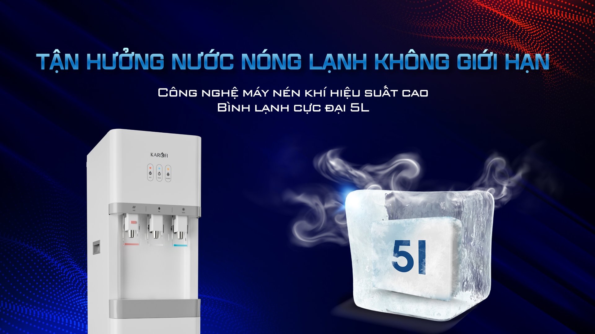 Máy nóng lạnh Karofi HCV208RO – Mẫu 2025 chính hãng Máy nóng lạnh Karofi HCV208RO – Mẫu 2025 - Điện Máy Plus